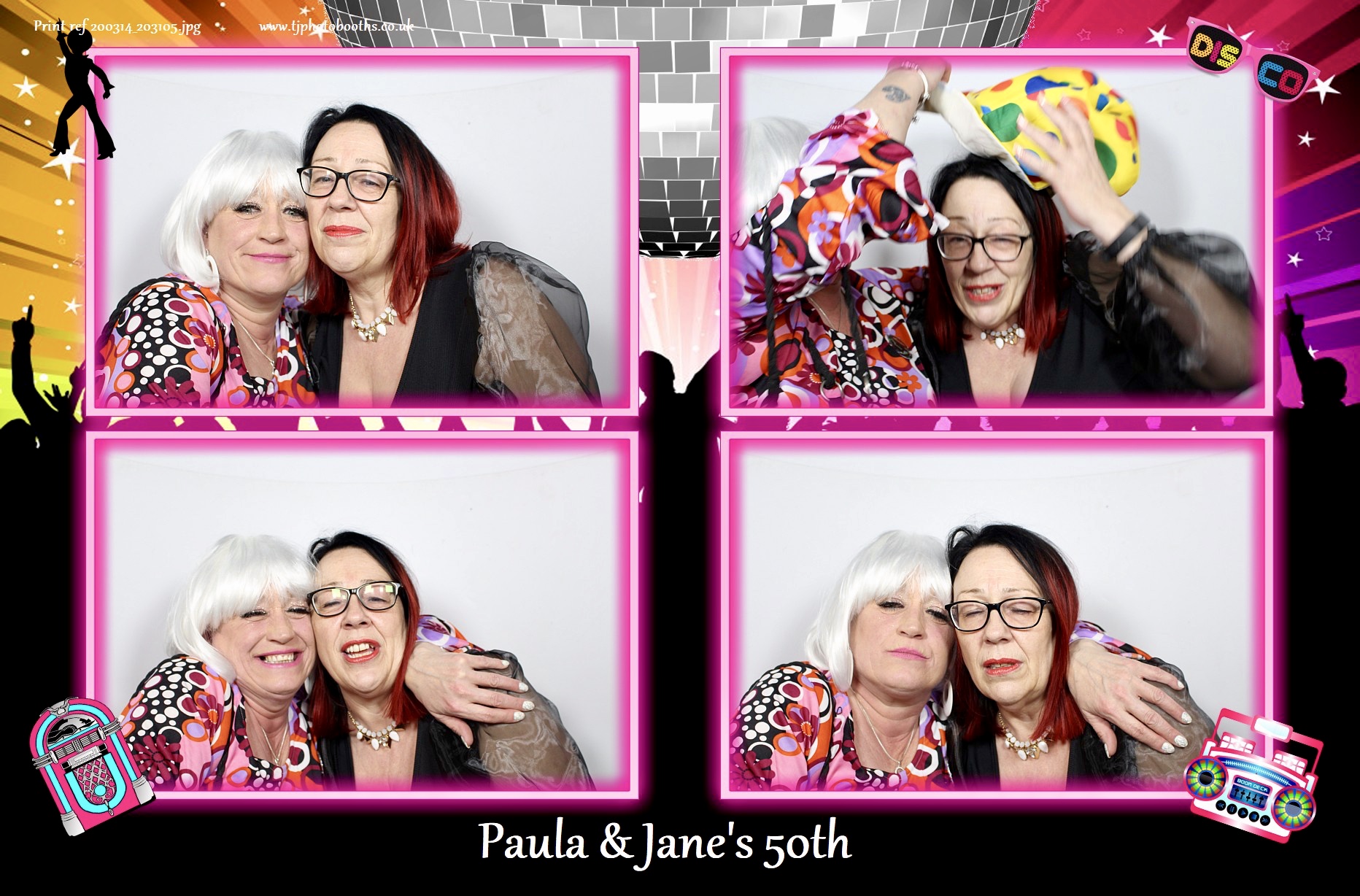 Paula & Jane's 50th | View more photos from the event at gallery.tjphotobooths.co.uk/u/TJPhotobooths/Paula-Janes-50th